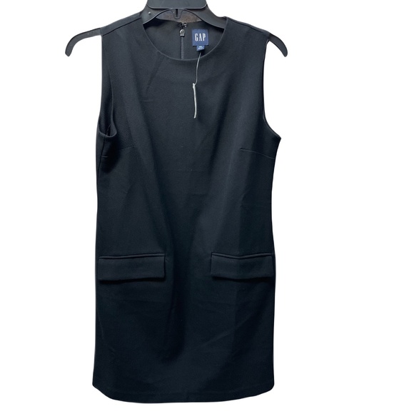 ❤️ GAP BLACK SHIFT MINI DRESS SIZE XS NEW - Picture 1 of 5